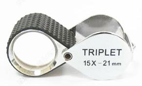 Quality 21MM Triplet Jewelry Loupe with Tape Wrap Protection 15X magnification wholesale