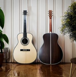 Quality Custom Handmade OM-45 Model Acoustic Guitar with Nitro Finishing wholesale