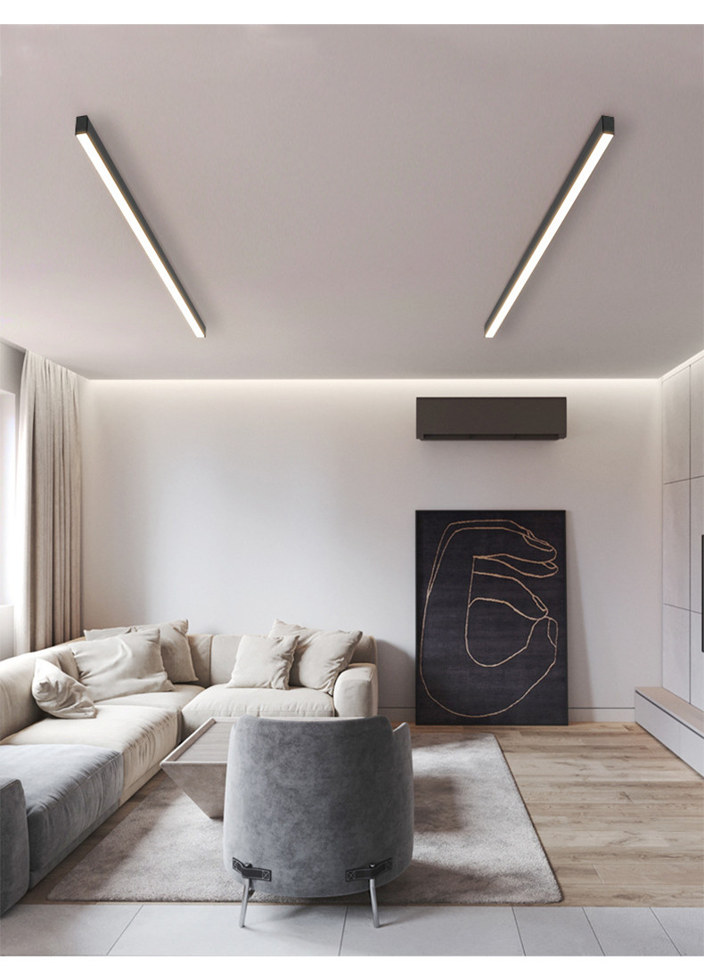 Long Strip Ceiling Lights Simple Balcony Bedroom Background Wall Living Room Minimalism Ceiling Lights(WH-MA-288)