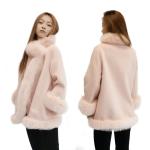 New Design Autumn Winter Warm Women Shearling MID-Length Fox Fur Coats for