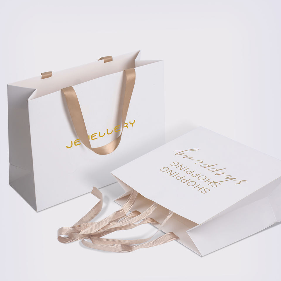 Industrial CMYK 4 Color Offset Printing Paper Bag For Shoes Clothing With Custom Logo