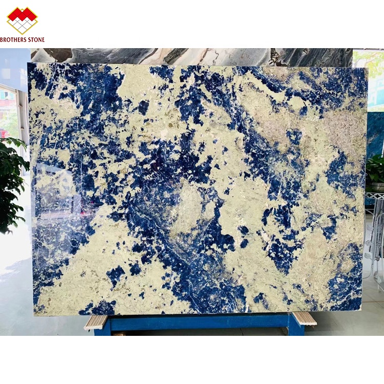 Customized Bolivia Blue Transparent Sodalite Onyx Marble for Big Slab or Cut to Size