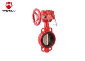 Quality API598 Test Standard Fire Fighting Signal Butterfly Valve 300 PSI Pressure wholesale