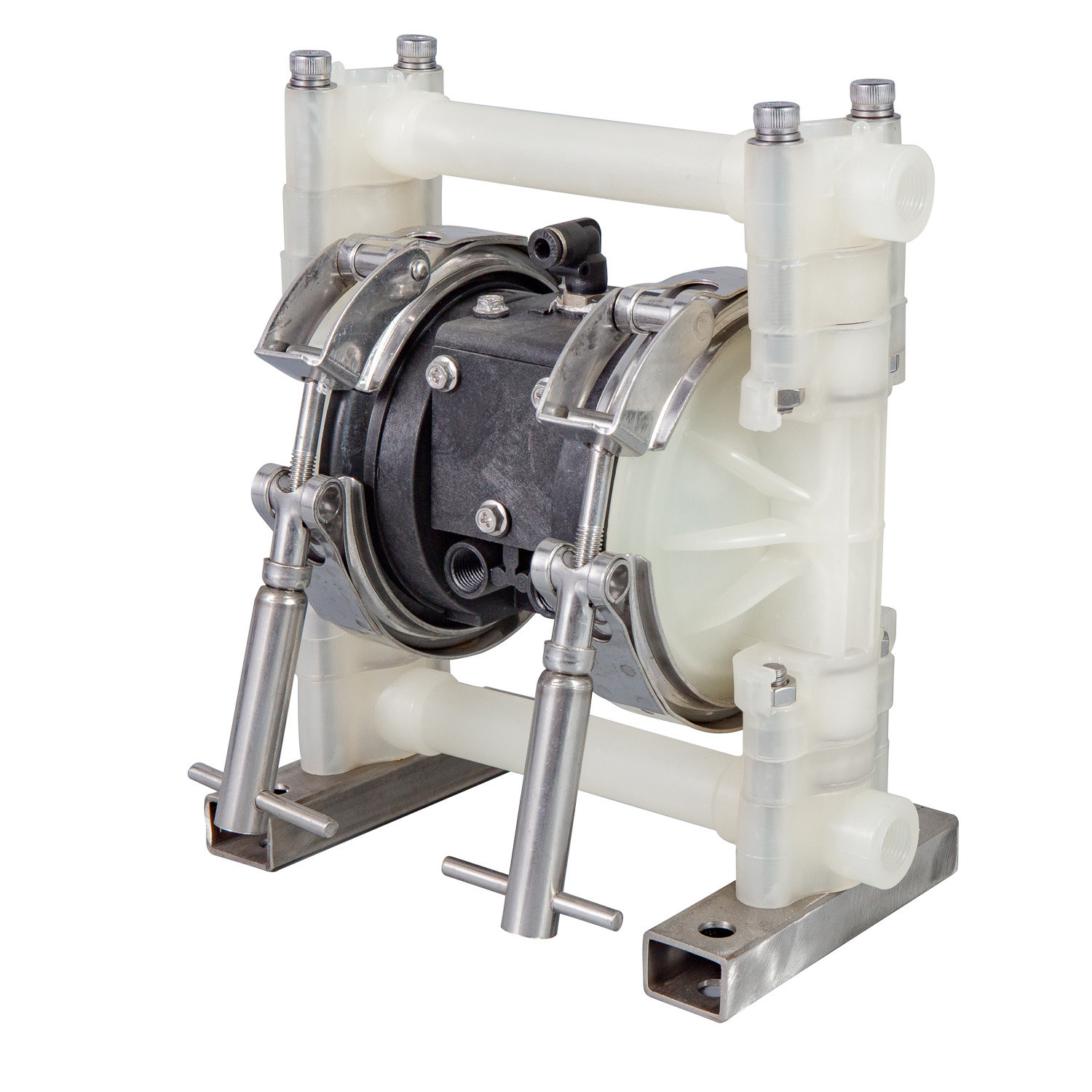 3/8" Low Pressure Diaphragm Pump Plastic Air Actuated Pump For Acid