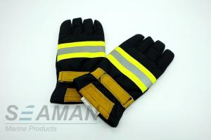 Quality Fire Retardant Aramid Fiber Leather Fireman Protective Gloves Fire Fighting Equipments wholesale