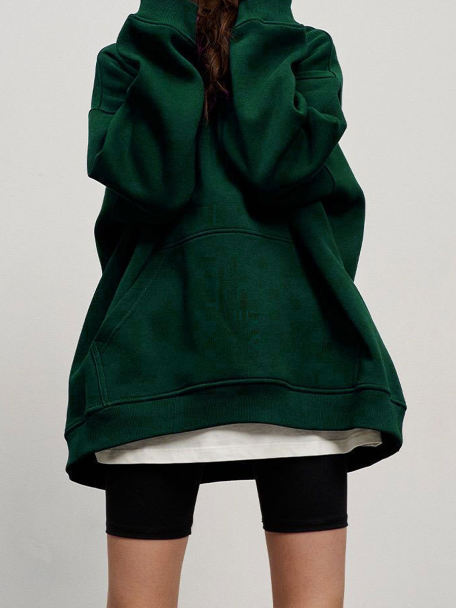 Women's Casual Hoodie Terry Fabric and Breathable for Autumn/Winter Plus Fleece