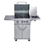 Custom Stainless Steel 4 Burner Outdoor BBQ Grill GAS AND Charcoal Grill for
