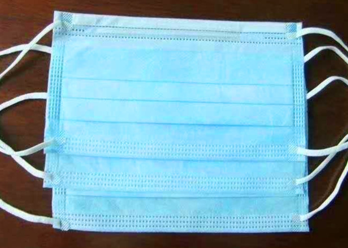 Blue Disposable Mouth Mask / Dental Mouth Mask Medical Personal Care