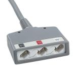 IVY Biomedical Systems ECG Trunk Cable 590317 ECG Cable 3 Lead AHA ECG Cable