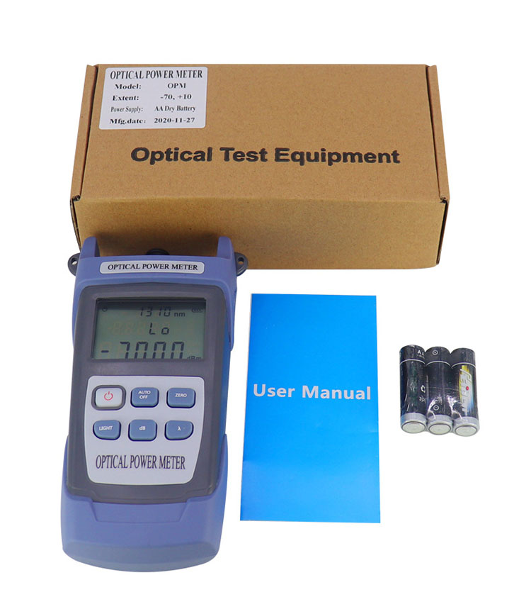 Handheld Fiber Optic Cable Tester 800nm 1700nm -70+6dbm For FC SC ST Connector