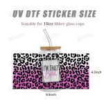 16oz 20oz UV DTF Decals Stickers Wholesale Custom Logo Film Sheets UV DTF Cups