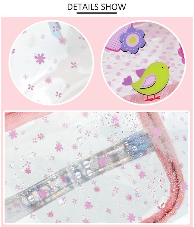 Beauty Cosmetic Case Bag Waterproof Clear Transparent Makeup Bag with Zipper