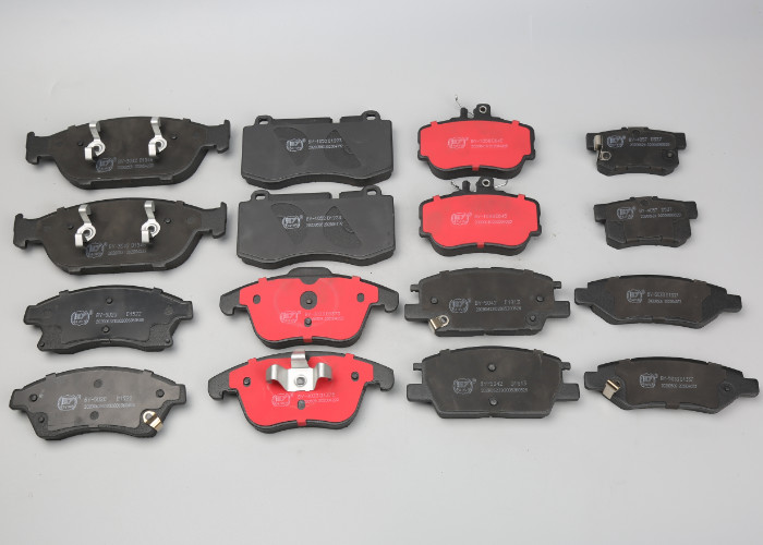 Red Woven 98735293901 Auto Brake Pads For High End Passenger Car