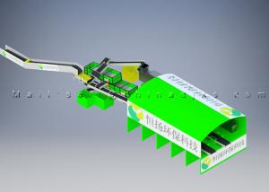 Quality 3500m2 270KW 15TPH 20hrs Green Waste Sorting Plant wholesale