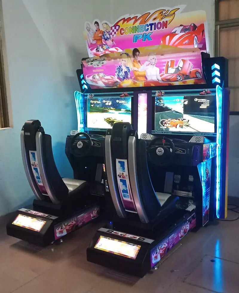 Classic 2 Coast Outrun Car Race Game Simulator Double Players Arcade Twins