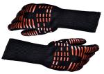 Hot Grilling Heat Resistant Silicone Cooking Gloves Double Sided Adhesive
