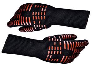 Quality Hot Grilling Heat Resistant Silicone Cooking Gloves Double Sided Adhesive wholesale