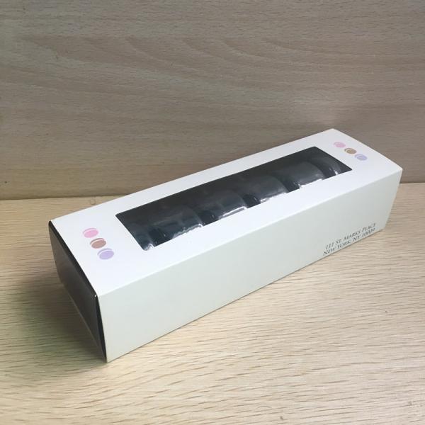 Gloss Lamination EVA Inner Paper Gift Box Packaging 6 Pack Macaron Box For