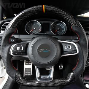 Quality Plain Weave Gloss Volkswagen Carbon Fiber Steering Wheel 2022 New Customized wholesale