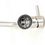 Stainless steel single handle kitchen faucet for home, EN817 certificated