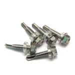 Heavy Duty SS 410 Stainless Steel Self Drilling Screw Indented Hex Washer Head