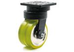 Industrial 600kg 6 Inch plate Agv Casters Wheels High Impact Strength