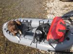 Portable Inflatable Fishing Dinghy , TPU Inflatable Hunting Boat For Durable /