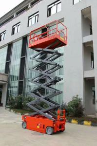 Quality 4m 8m 12m Lift Height Steel Order Picker Forklift Electric Hydraulic Self - Propelled Scissor Lift wholesale