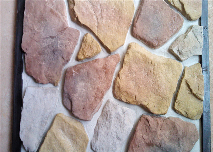 Building Artificial Scattered Stone With Moulding Of Different Shapes For Wall Cladding Decoration