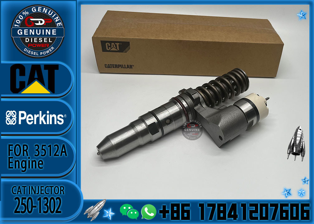 Common rail injector fuel injecto 250-1311 392-0204 250-1302 392-0224 for 3512B Excavator 3512C 3516B 3516C