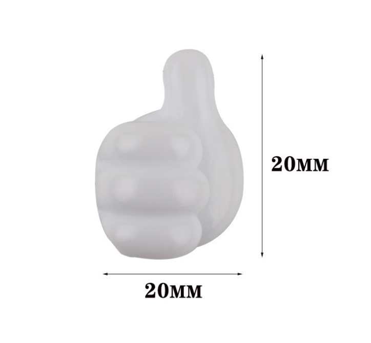 Creative Self Adhesive Thumb Hook for Cable Clip and Key Wall Decoration Hook Type