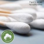 Wooden Stick Cotton Swabs Disposable Disinfect Cotton Swab Buds Green Environmen