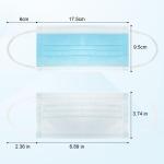 Blue 3 Ply Earloop Disposable Medical Face Mask for Adult Nose Clip Elastic Lab