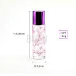 Refillable Glass Perfume Bottle Pump Sprayer , Cylinder 1oz Perfume Bottle