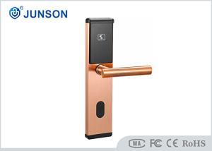 China ROHS 200ma SS201 Hotel Key Card Door Locks Red Copper on sale