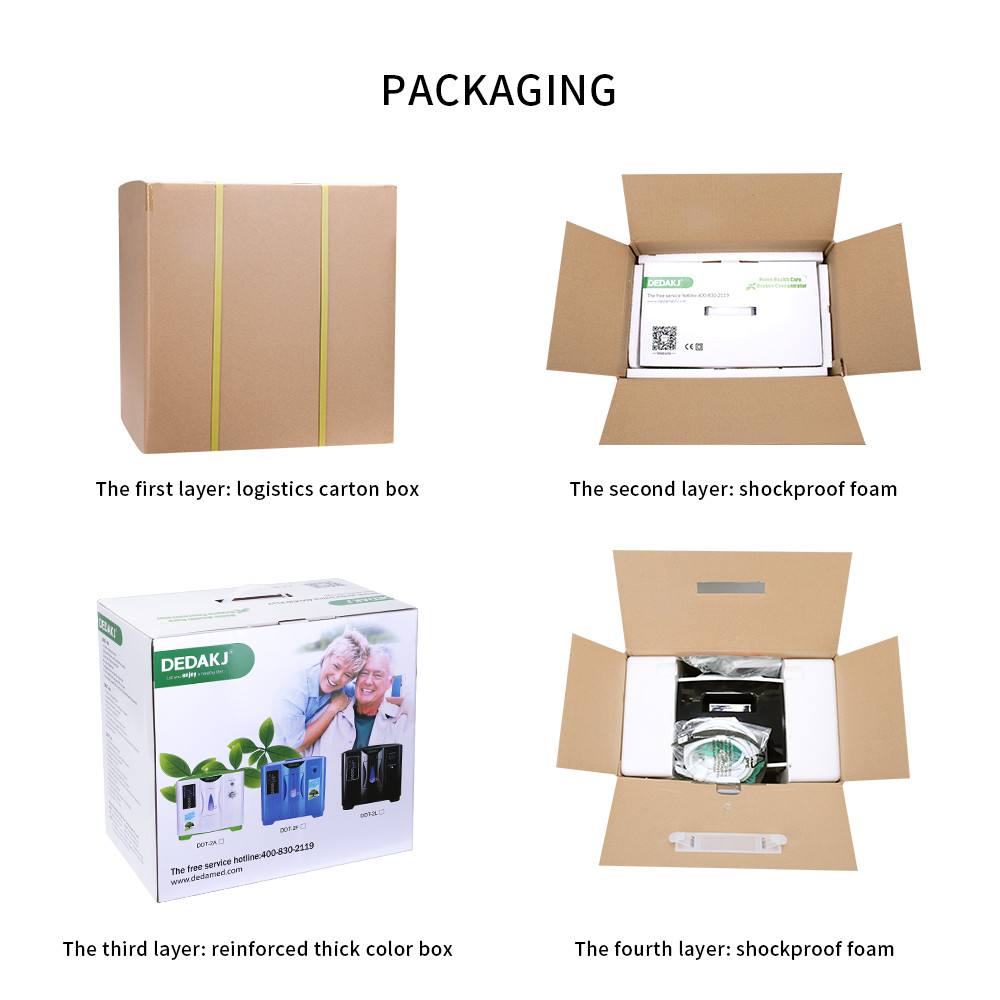 Factory Price Medical Infrared Control 1-7L 90% Portable Oxygen Concentrator Generator