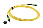 150 1 Black MPO Patch Panel 12 Ports Fiber Optic ODF 1U Rack Mount