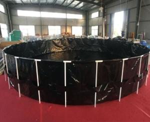 Quality Black 6000 Gallon Fish Tank , Ornamental Fish Breeding With Steel Frame Collapsible Fish Tank wholesale