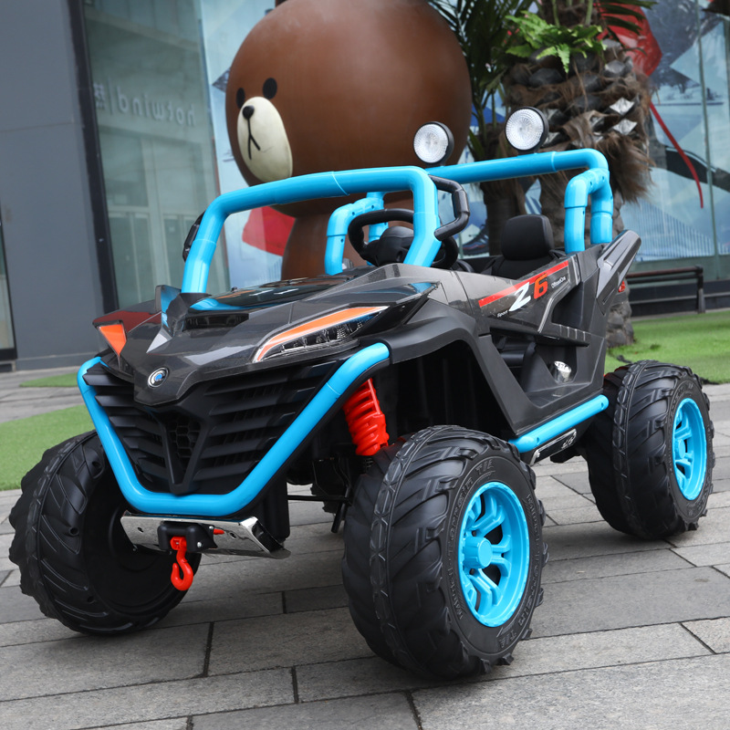 Unisex Plastic Battery Electric Toys for Children Riding Cars in Bright Yellow Color