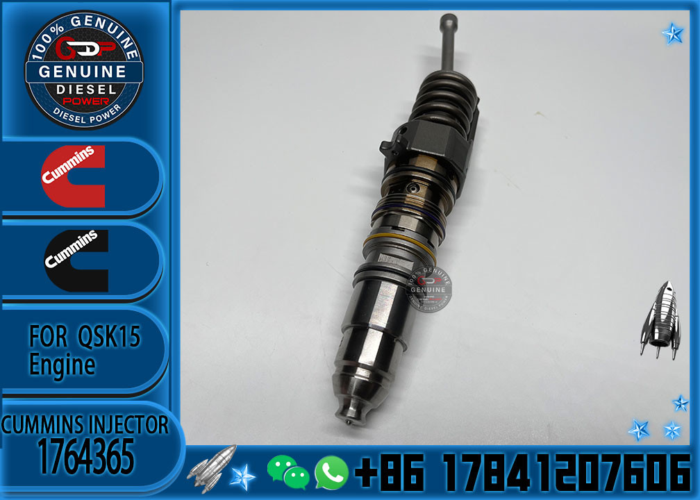 1764365 Genuine Diesel QSX15 Engine Common Rail Fuel Injector 1521978 570016 4954646 4076963 For Scania