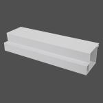 Co Extrusion Glass Bracing PVC Profiles