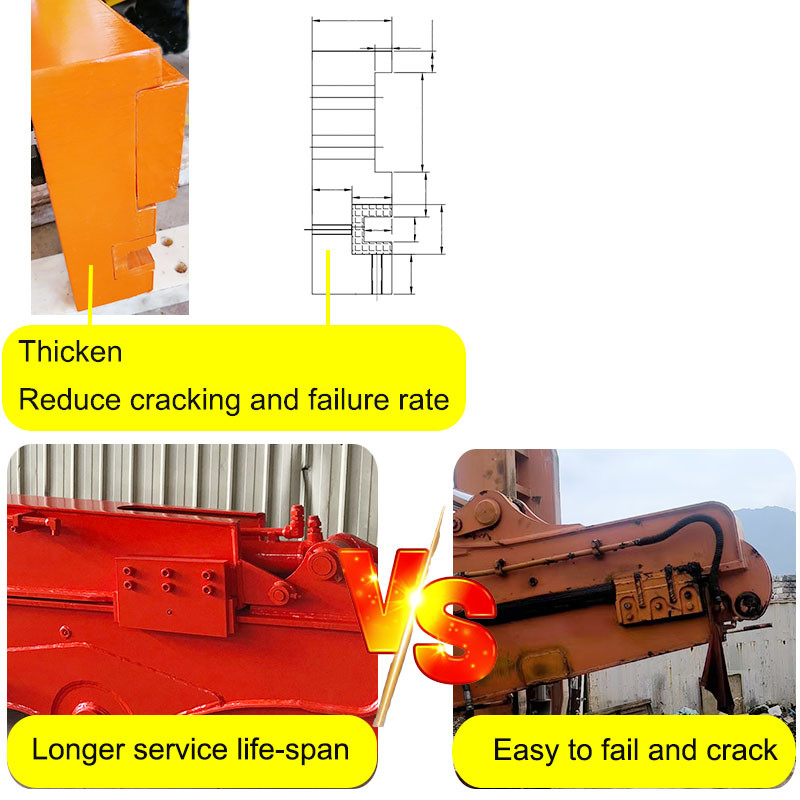 8M 10M 12M Telescopic Arm Excavator Use Q355B Big Manufacturer