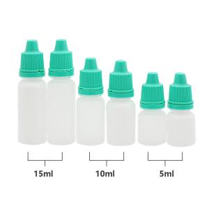 Quality Medical Laboratory Dropper Bottle Applicator Eye Drops Squeeze Bottle 5ml 10ml 15ml wholesale