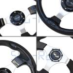 Golf Cart GT Rally Black Steering Wheel with Polyurethane Grip
