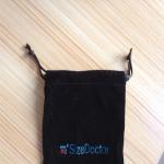 Silk Screen Printing Logo Drawstring Portable Velvet Jewelry Pouch