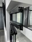 Casement Window Aluminum Frame 10mm Glass Fiberglass Screen Noise Reduction