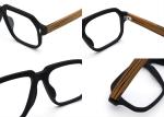 Outdoor Activities Suitable Retro Wood Grain Glasses 8188 Unisex