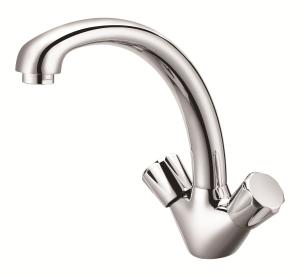 Quality Chrome Bathroom Basin Sink Mixer Tap Waste Solid Brass Easy Clean Traditional Design wholesale