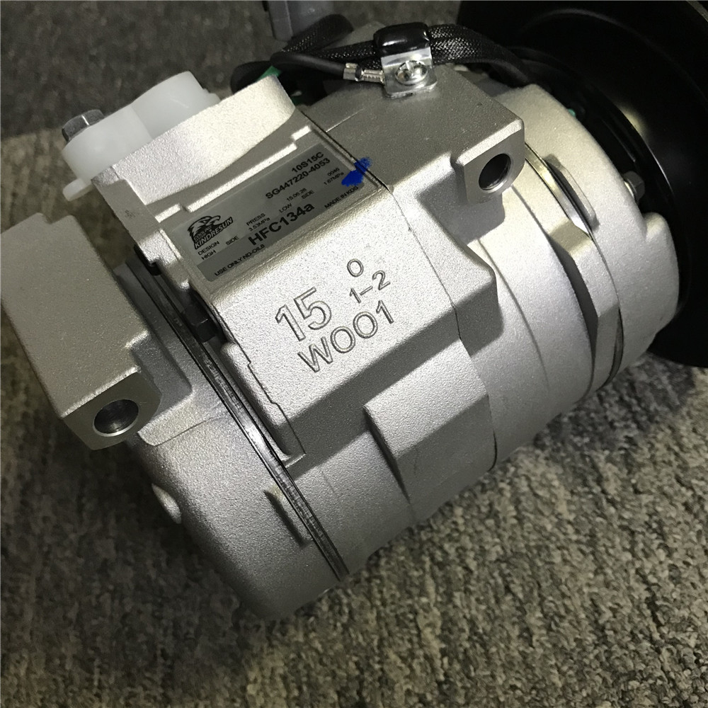 20Y-979-612 Air Conditioning Compressor For Komatsu Excavator PC200-7 SG447220-40531B AC Compressor Parts