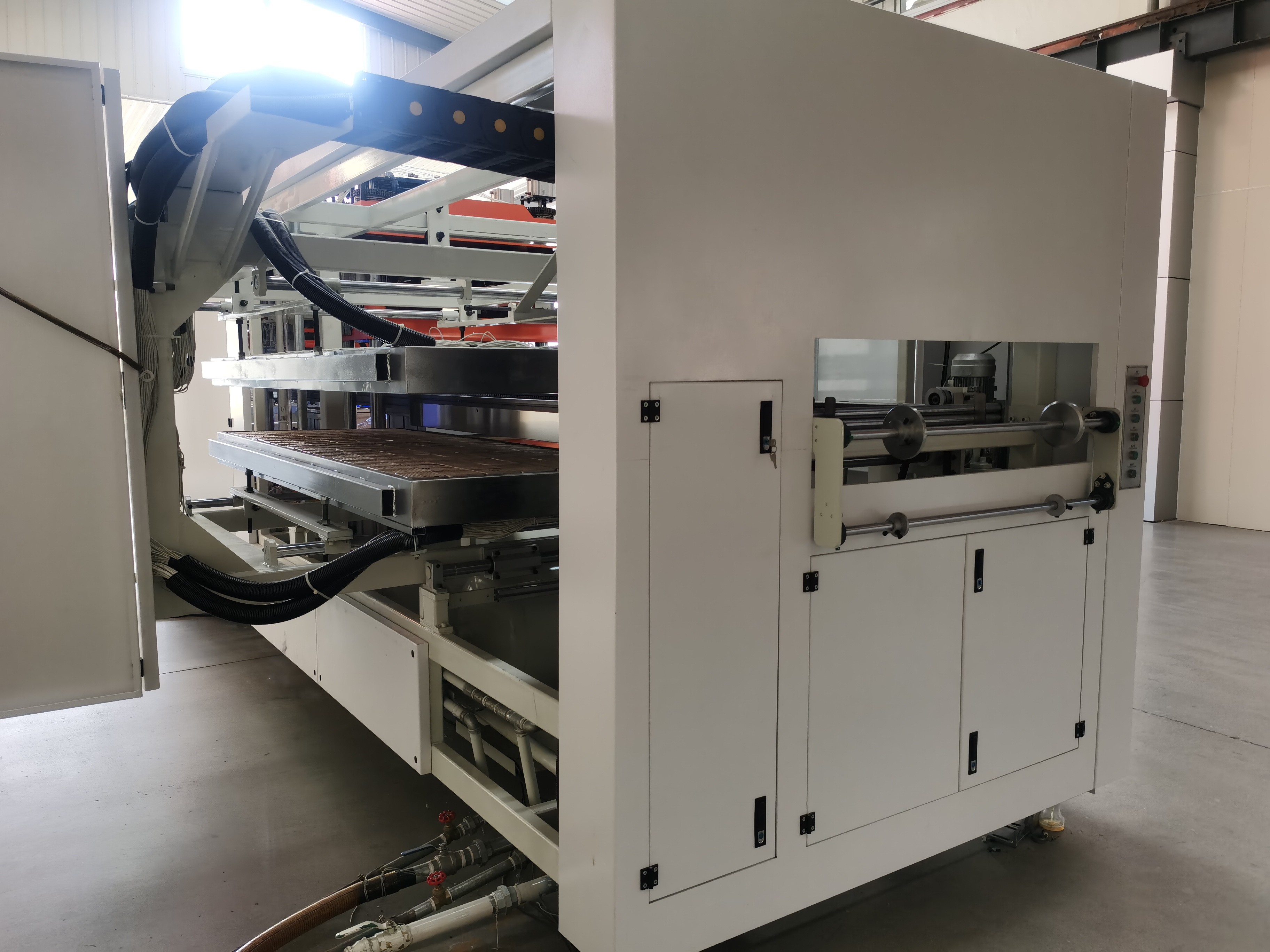 Tray Food Container Blister Making Machine Plc Vacuum Forming Auto